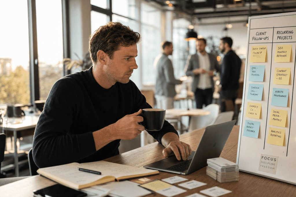 Hoe bouw je een consistente pipeline van freelance opdrachten op met een netwerkstrategie en terugkerende klanten?