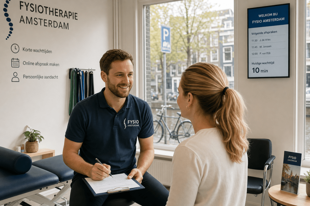 Hoe snel kun je bij een fysiotherapeut in Amsterdam terecht (wachttijden) en heb je een verwijzing van de huisarts&nbsp;nodig?